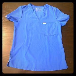 Small royal blue Figs Catarina top